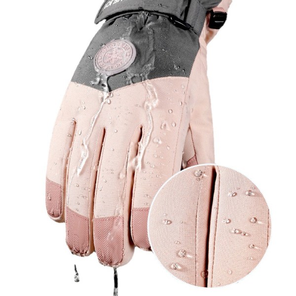Skihandsker kvinders varme udendørs sport vindtætte og vandtætte touch screen handsker-jbk