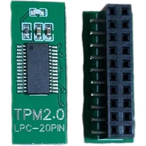 TPM 2.0 sikkerhetsmodul med fjernkort, kompatibel med LPC versjon 2.0
