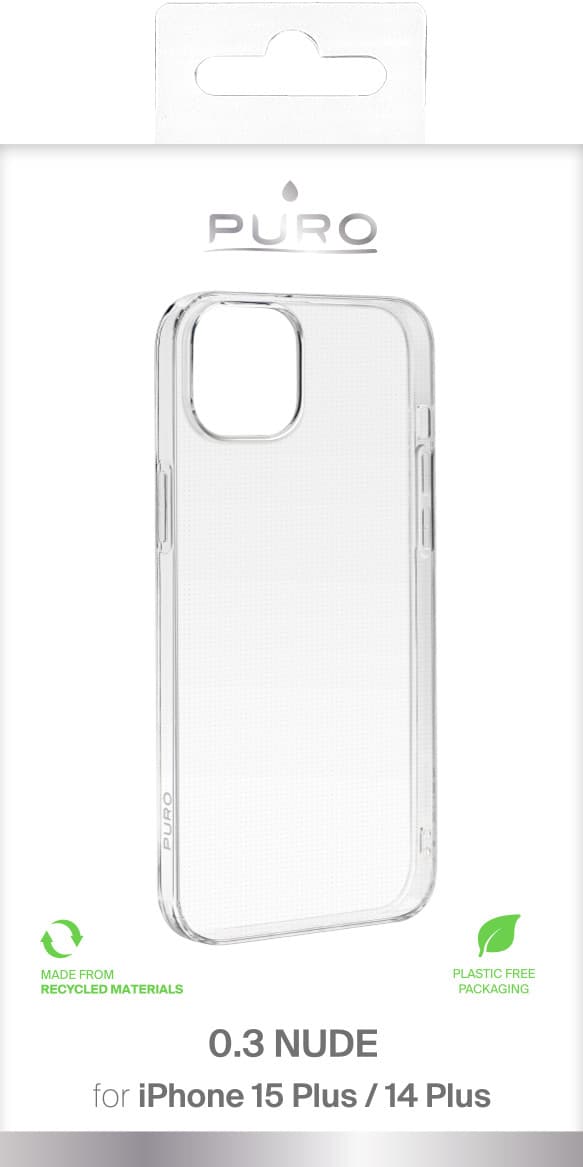 iPhone 15 Plus 0.3 NUDE Erittäin ohut TPU-kuori