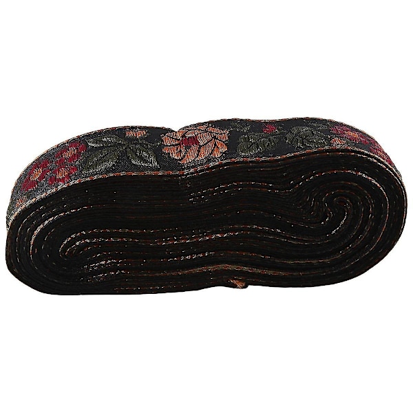 Blomstret Jacquard Båndkant, Syning Vævet Jacquard Bånd Vintage Broderet Blonde Båndstof Til Dekorationskant Style B