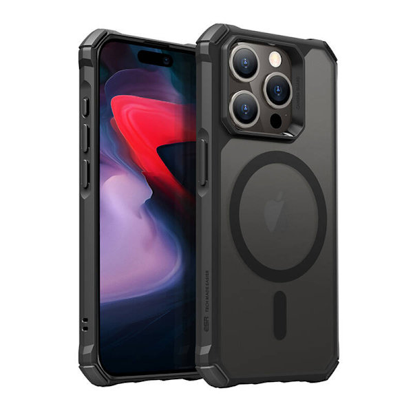 ESR Air Armor-etui til iPhone 15 Pro, MagSafe (sort)