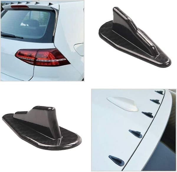 10 stk Takfiner til bil, Universal Shark Fin Spoiler i Carbon