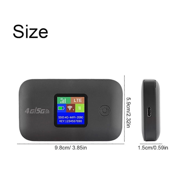 4G/5G LTE Langaton Mobiili WIFI-reititin 150Mbps Taskumodeemi Mobiili Wifi Hotspot