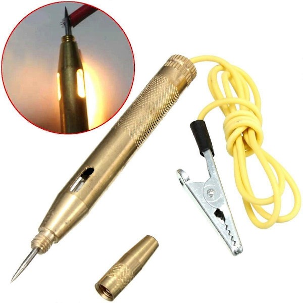 Biltester til belysning 6V 12V 24V Automotive Elektrisk Tester Testlampe Sonde Reparation