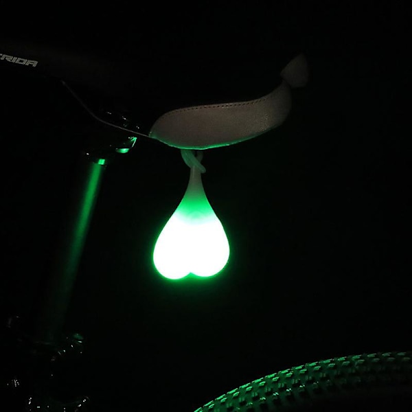 SZTXJ Glow Testicles for Bike Tail Light, Night Light, Silicone Light, Bicycle Accessories, Cycling Equipment (Green)