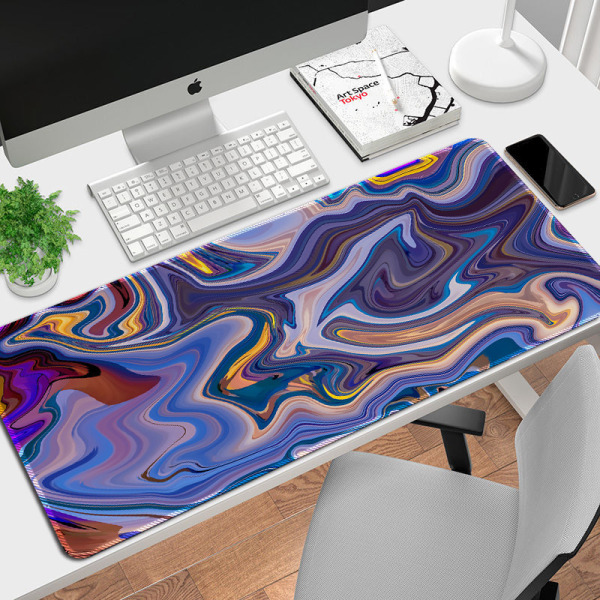 paras hiirimatto, paksunnettu liukumaton suuri abstrakti taide matto pelihiirimatto pöytämatto tietokoneelle, väri: 10