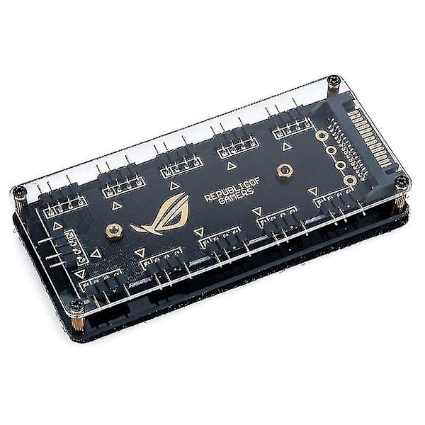 5v 3pin Rgb Led Splitter 10-port Hub Med 50cm 3pin Forlængerledning, Perfekt Til Mange Rgb Hao