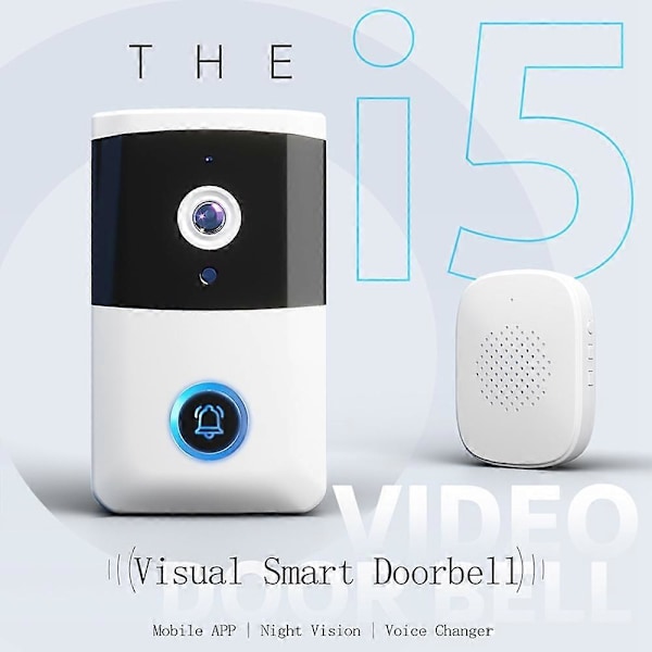 i5 VGA Netværk Natkamera Visuel Smart Dørklokke Telefon APP Tovejs Stemmesamtale Smart Dørklokke