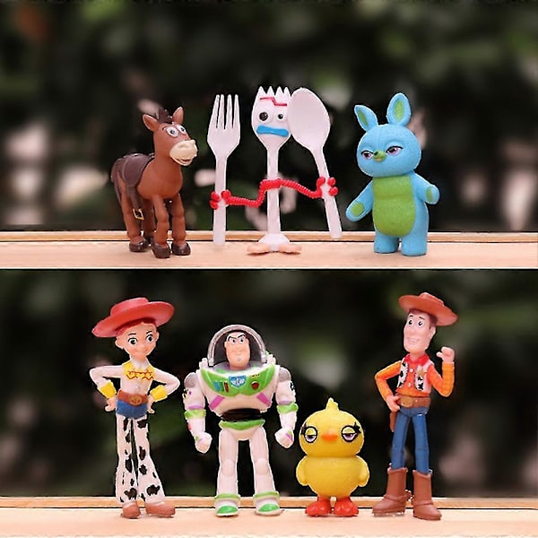 7 kpl Toy Story 4 Buzz Lightyear Action Figure Woody Jessie Ducky Nukke Leikkikokoelma Mallilelut Lapsille Joululahja