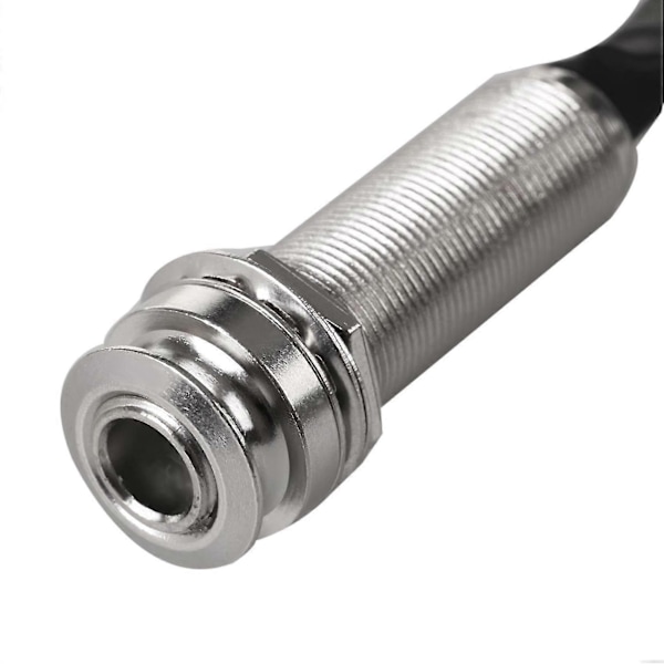5x Piezo Kontaktmikrofon 3 Transducer Pickups Med End Pin Jack Kompatibel Med Kalimba