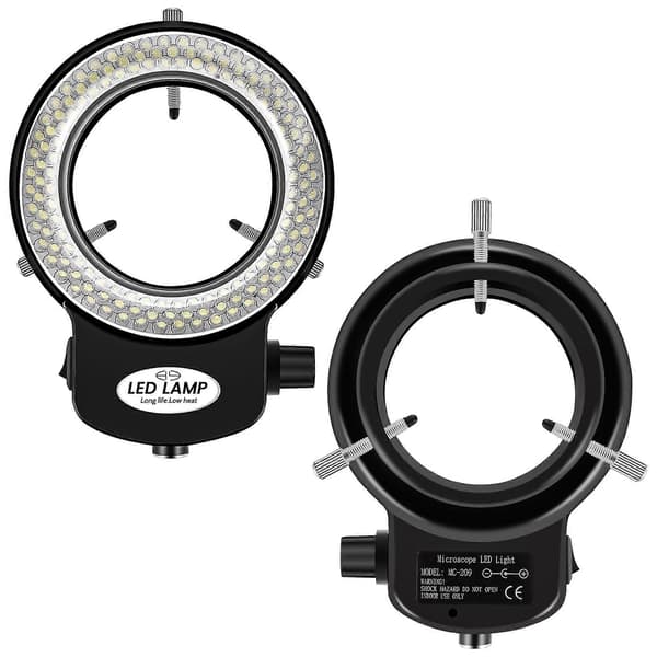 144 LED miniscope ringlys ringlys 0 - 100% justerbar lampe til miniscope ringlys