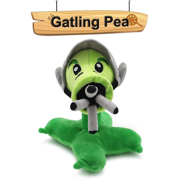 1 Stycke Pvz Botanisk Plyschleksak, Fylld Mjuk Dock Pea Plyschleksak, Perfekt Present Till Halloween Och Jul!