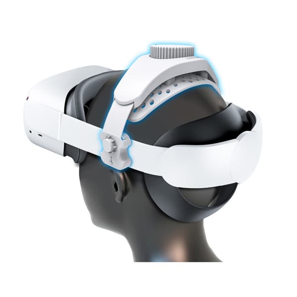 Justerbar hovedrem til VR-headset Hvid