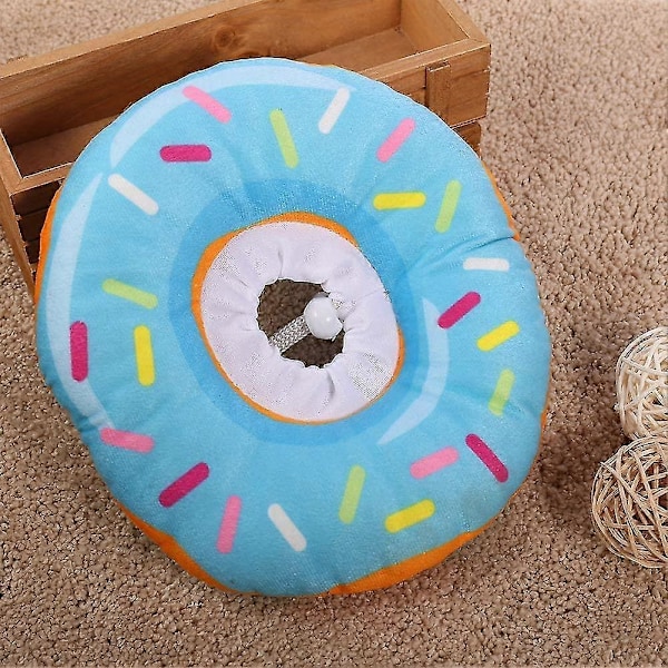Blå Katt Återhämtningsdonutkrage - STORLEK: S