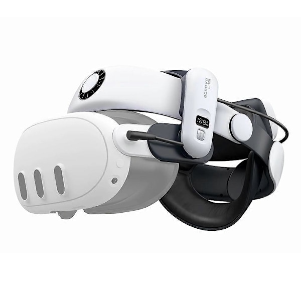 BOBOVR S3 Pro Batterihodestropp for Meta Quest 3S/3 med 10000mAh Utskiftbart Batteri