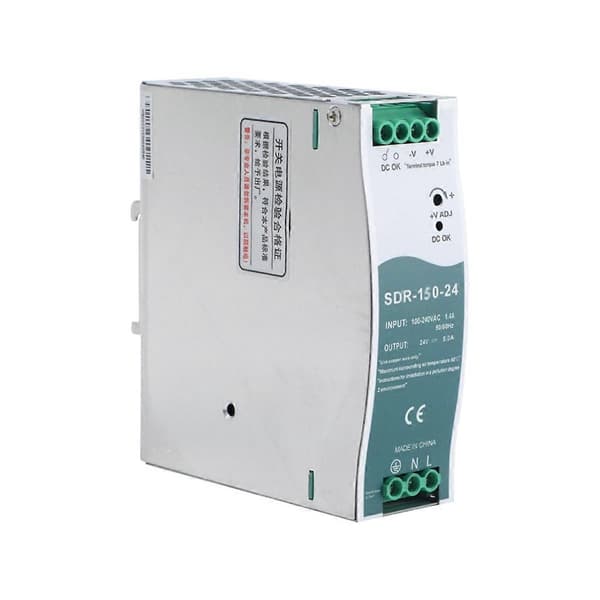 SDR-150-24 Switchande Nätaggregat 6.5A DIN-Skena Switching