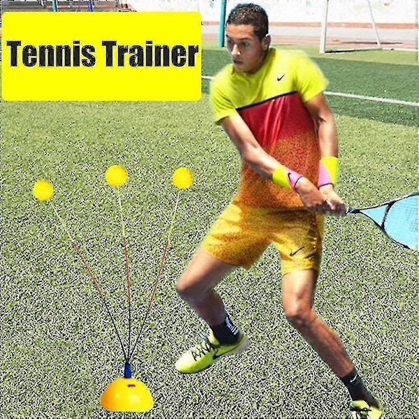 Tennis Træner Bounce Træningsværktøj Øvelses Træningsbolde Maskine