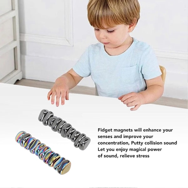 20 stk Magnetiske Steiner Bulk Barnespill Sjakk Utdannende Magnet Fargerik og Svart