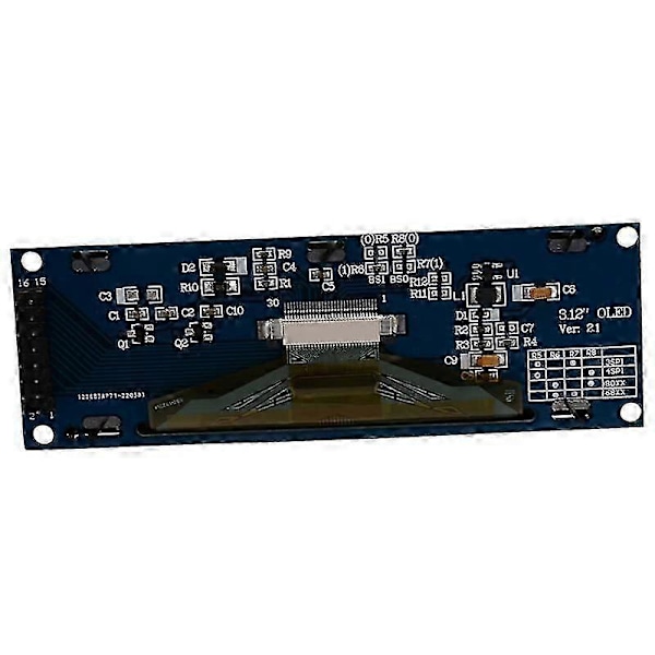 Oled-näyttö 3,12 tuumaa 256x64 25664 pistettä Graafinen LCD-moduulinäyttö Lcm-näyttö Ssd1322 Su-Yogu