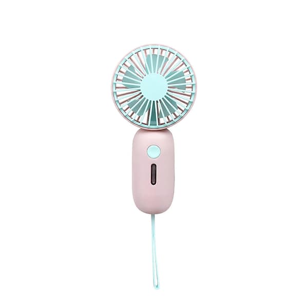 Bærbar Ventilator Håndholdt Opladningsventilator Mini Ventilator Lomme Mini Ventilator-FARVE: PK
