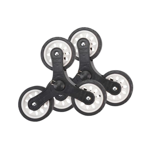 2x Trolley Trekant Hjul Hjul Diameter 9 cm Udskiftning til Foldbar Vogn