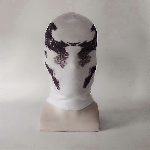 Inkblot-maske med fargeendring Watchmen Rorschach Walter Kovacs Cosplay Hvit Halloween Kostymefest Full