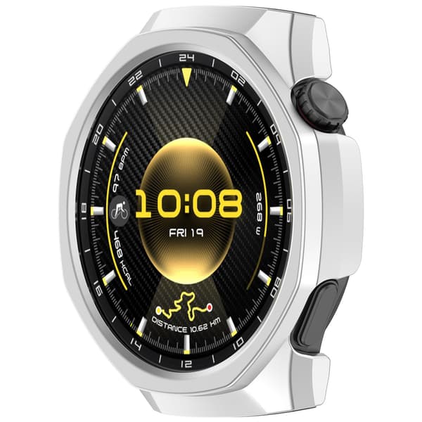 Half PC Shell with Hollow Design 46mm Compatible with Huawei Watch GT6 Pro - Silver