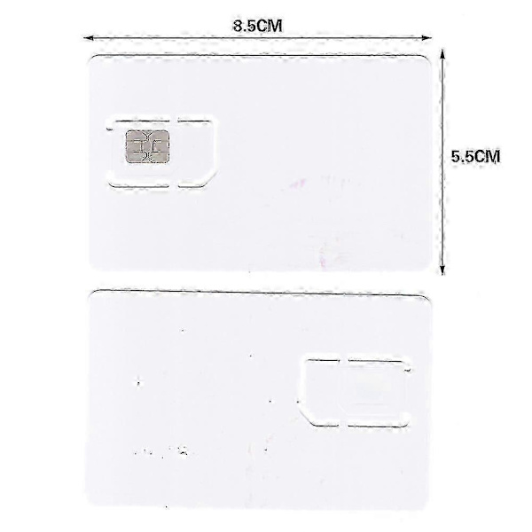Skrivbart tomt SIM-kort 4G LTE USIM-kort Programmerbart WCDMA GSM Micro Nano SIM-kort 2FF 3FF 4FF för teleoperatör