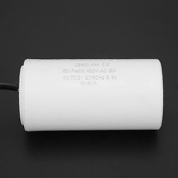 CBB60 Motor Startkondensator, 450V 60uf for Elektriske Husholdningsapparater