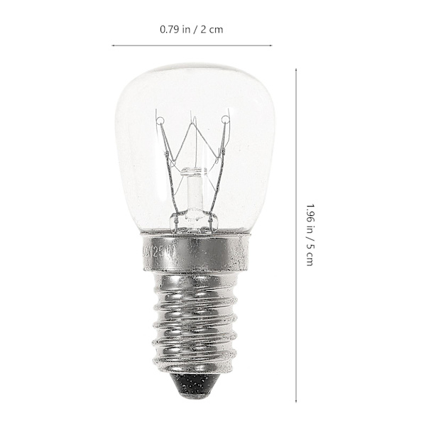 2 kpl 25W E14 220-230v Uunivalo Lamppu Jääkaappi Valo Lamppu Retro Volframi Hehkulanka Lamput Lämmin Keltainen Valo