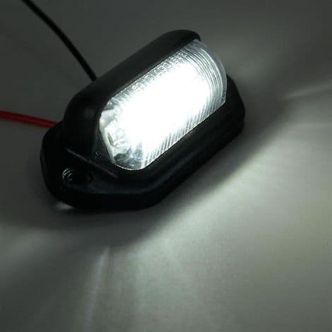 2 stk. lastbil bil 6LED lastbil nummerpladelys bus trailer baglygte sidelys 12-24V