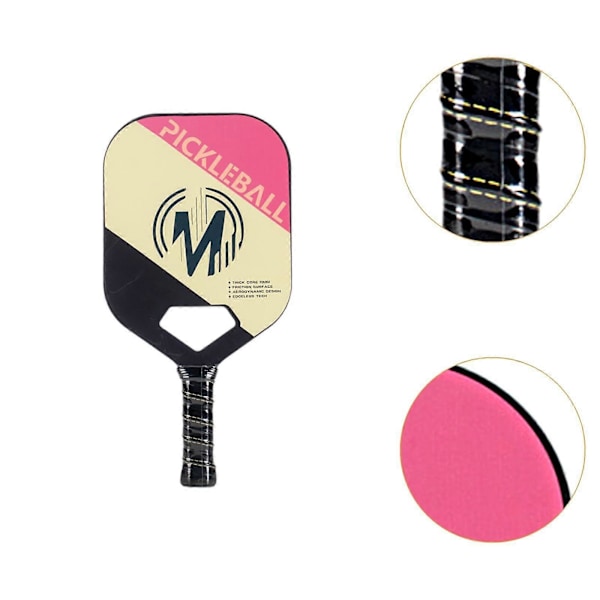 Hiilikuituinen Pickleball-maila hunajakennoytimellä tehokkuuteen ja hallintaan, edistyksellinen