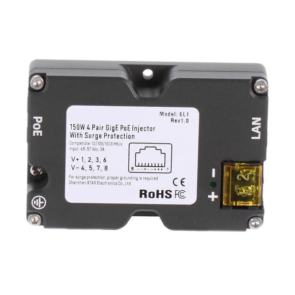 PoE Injector V2 Hög Effekt Gige Passiv Hög Hastighet Pålitlig Ethernet Adapter