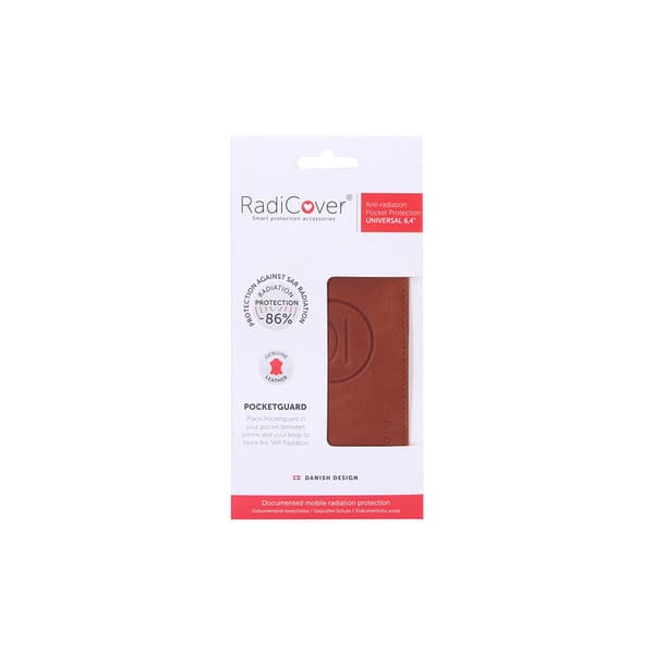 Strålebeskyttelse Pocket Guard Læder Universal 6.4\" Brun