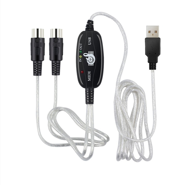 Adapter MIDI til USB kabel Midi interface kabel konverter til PC musik keyboard konverter kabel-jbk