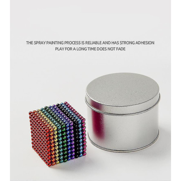 1000 stk 5 mm farverig magnetisk puslespil legetøj Fgao-jbk
