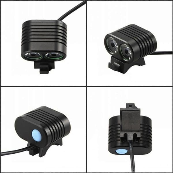 8000Lumen XM L2 LED Cykel Forlygte Sort
