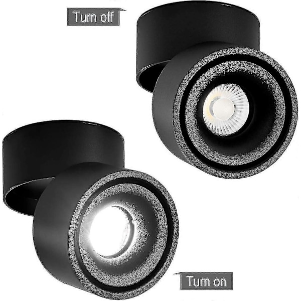 10W LED Takspotter Taklampe, Spotlampe, Takspotter, Taklampe, LED Taklampe, 10x10cm (hvitt Lys-6000k) [energi Cla