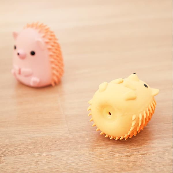 Pipig Hund Leksak Simulation Latex Igelkott Valp Molar Tänder Rengöringsverktyg