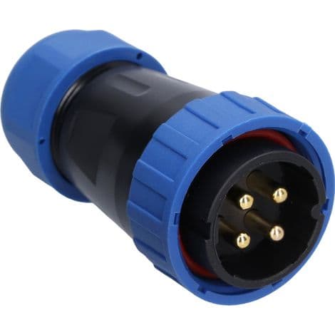 IP68 Han-Hun Luftfartsstik 45A 250V Loddefri Par LP284 Ben