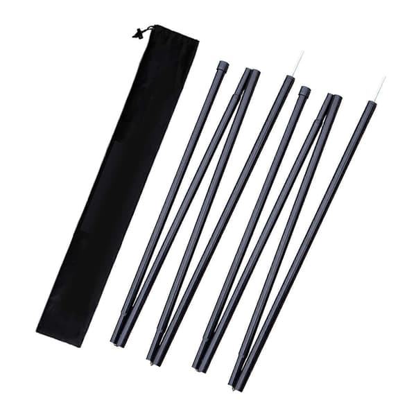 2x Universal Tarp Støttestænger 190cm Camping Baldakin Stang Byggede Pinde
