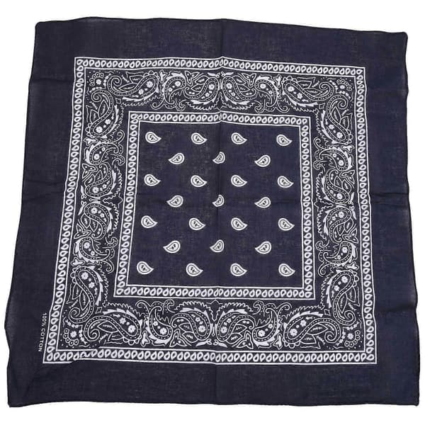3 Bandanas Herr och 57 X 57 Cm Kungblå + + Marinblå