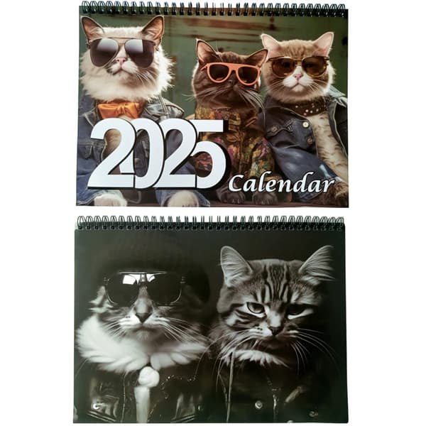 Kalender 2025 Nytårs kalender farve: stil 3