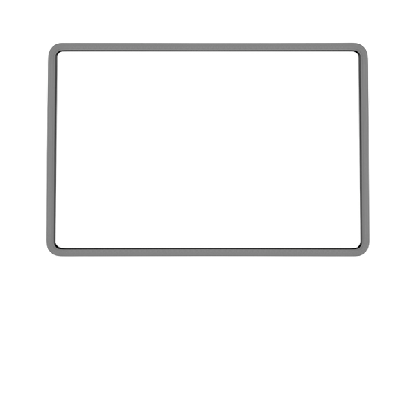 Center Screen Bumper Edge Frame Protector för Tesla Model 3 / Y Grå