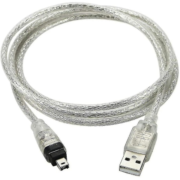 Cy Usb Hane Till Firewire Ieee 1394 4pin Hane Ilink Adapter Kabel Sladd För Dcr-trv75e Dv 1m Usb Firewire Kabel #yg