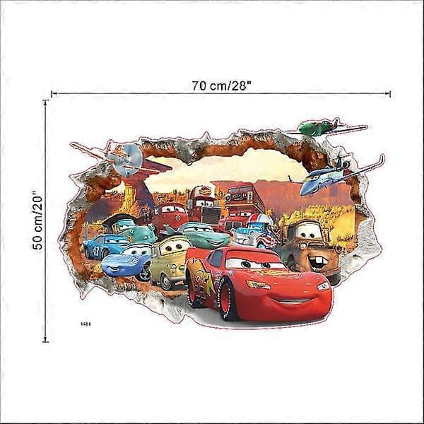 Dekal, barnrumsdekoration, väggdekaler, bilar, Disney
