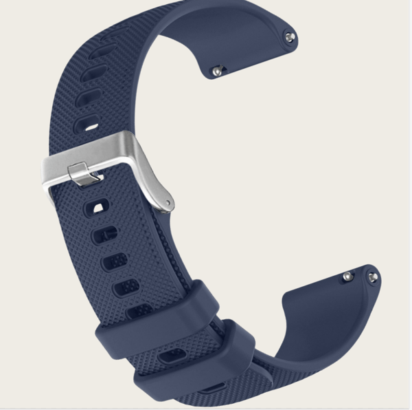 Silicone Strap with Grid Pattern for Samsung Watch 4 DarkBlue XL