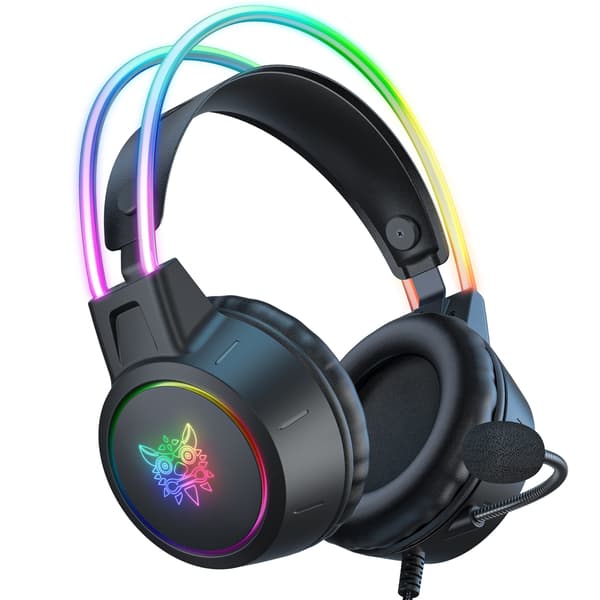 Støyreduserende Over-Ear Hodetelefoner Lett Gaming Headset Komfortable Øreklokker