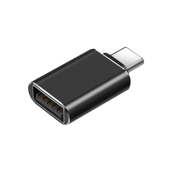 USB-C–USB 3.1 -sovitin, musta