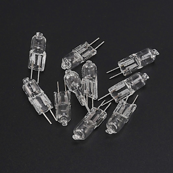 10 X G4 Halogen Lys Lampe Belysning 10w Varm Hvit